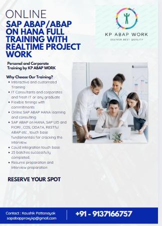 SAP ABAP Real Time Projects and Interview Prepare