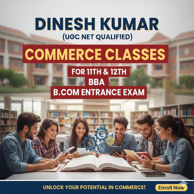 Commerce Foundation Course for Class 11 & 12 (Accounts, Business Studies & Economics) – Online Classes