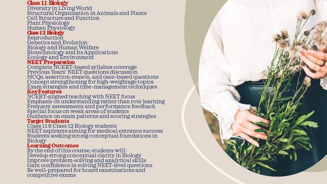 Class 12 Biology (CBSE & NCERT) Comprehensive Course by Kirti