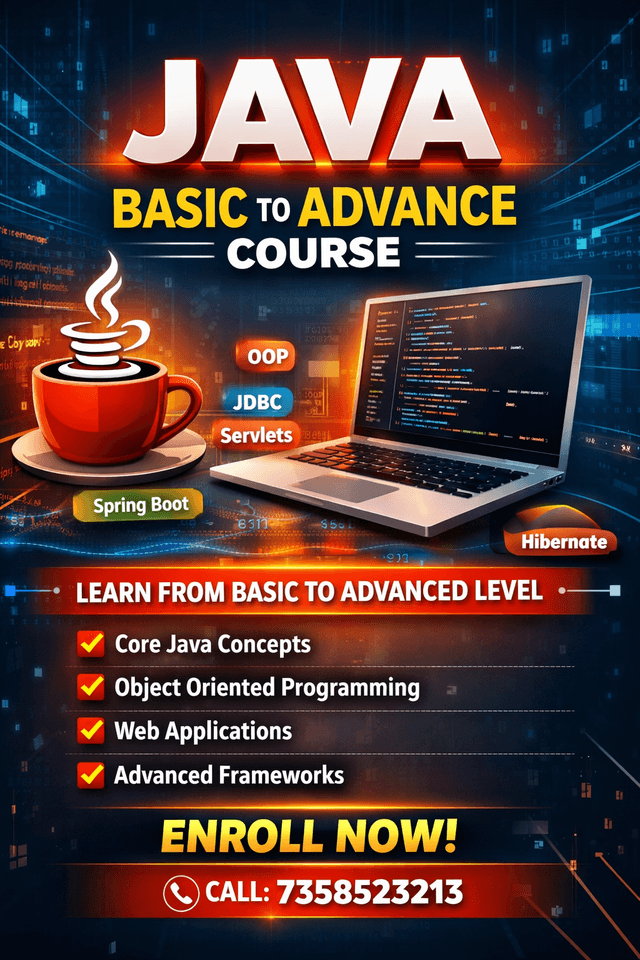 Java Course (Basic to Advanced) in 45 Days by Abhishek Irudhaya Raj